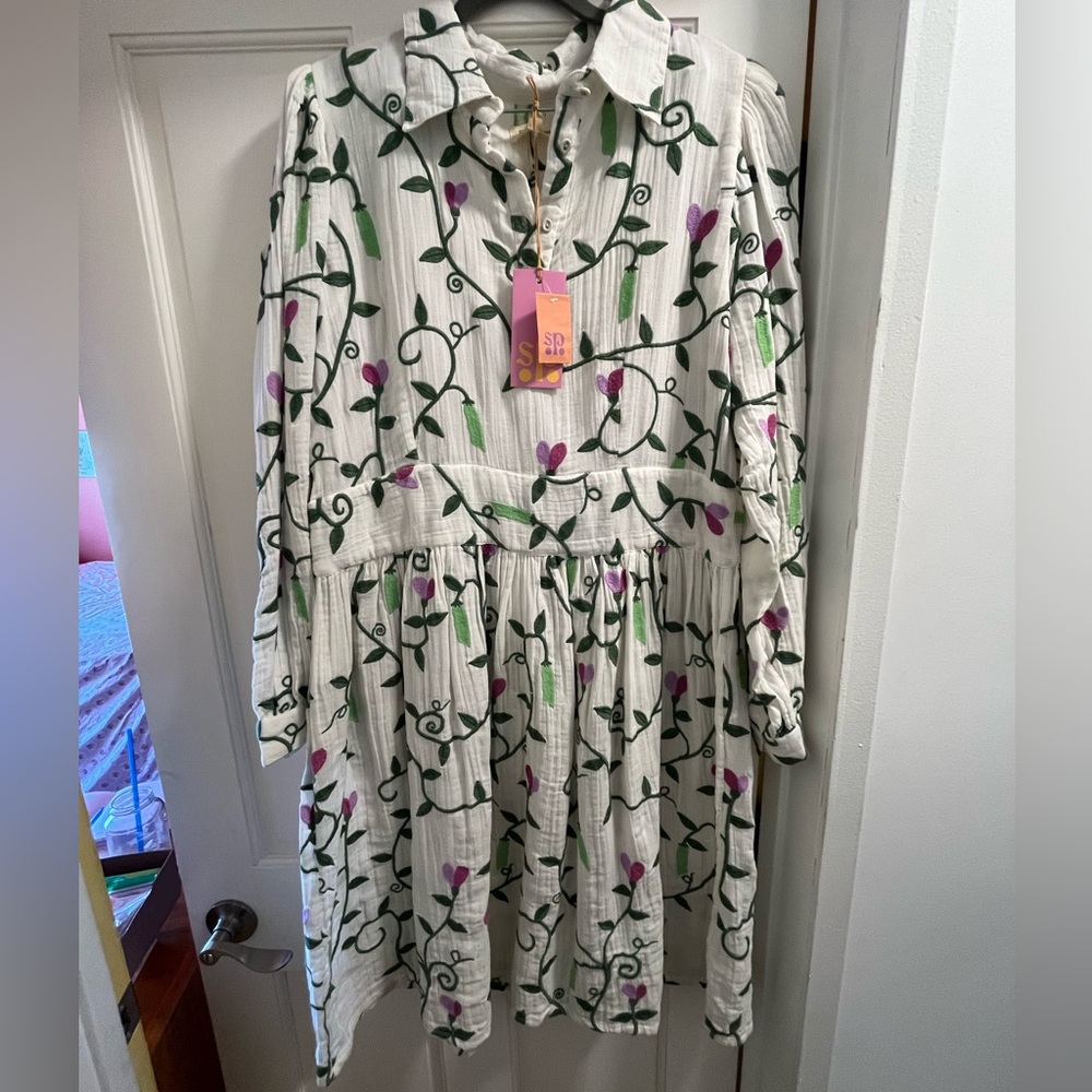 Samantha Pleet Ghost Dress Heart Vine Size 16